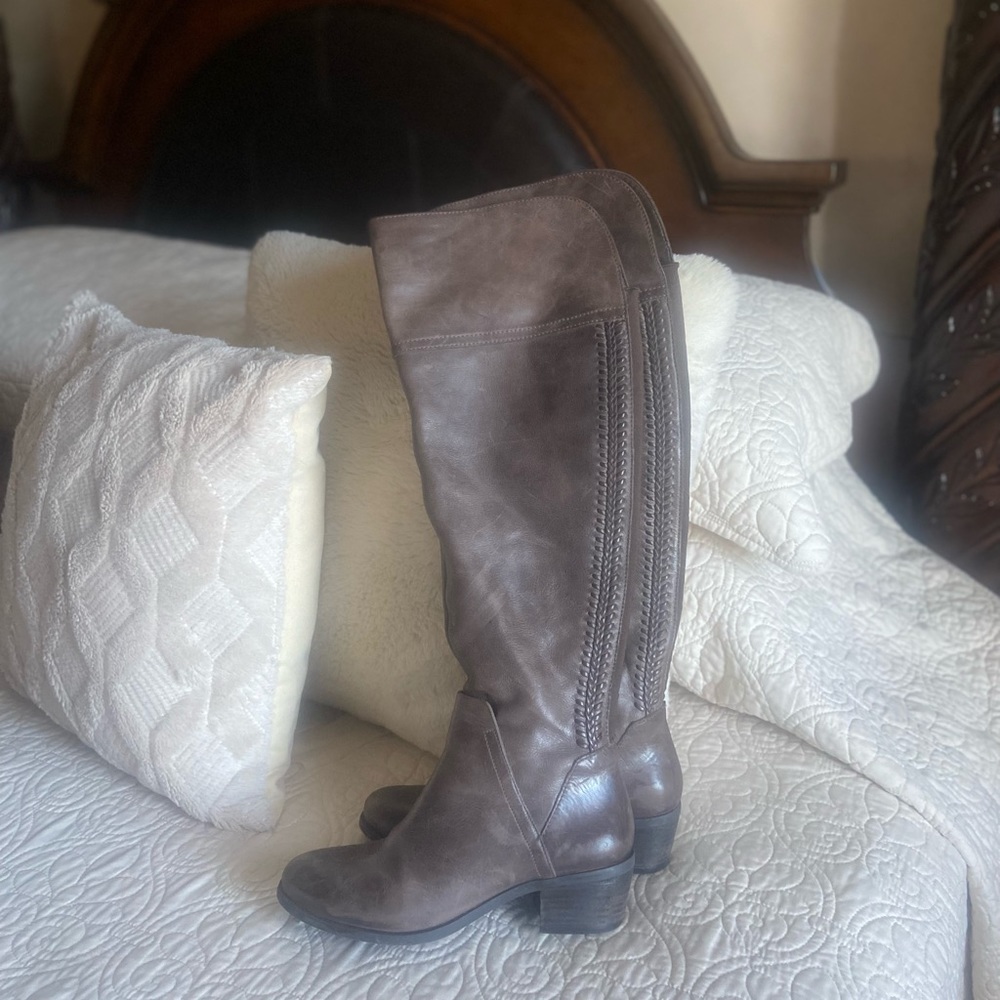 Vince Camuto over the knee distressed boots